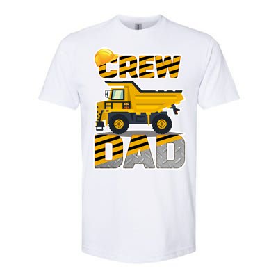 Dad Birthday Crew Construction Party Softstyle CVC T-Shirt