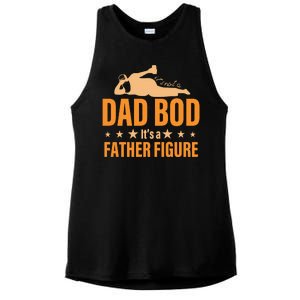 Dad Bod It's A Father Figure Funny  Ladies PosiCharge Tri-Blend Wicking Tank