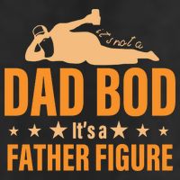 Dad Bod It's A Father Figure Funny  Garment-Dyed Fleece Hoodie