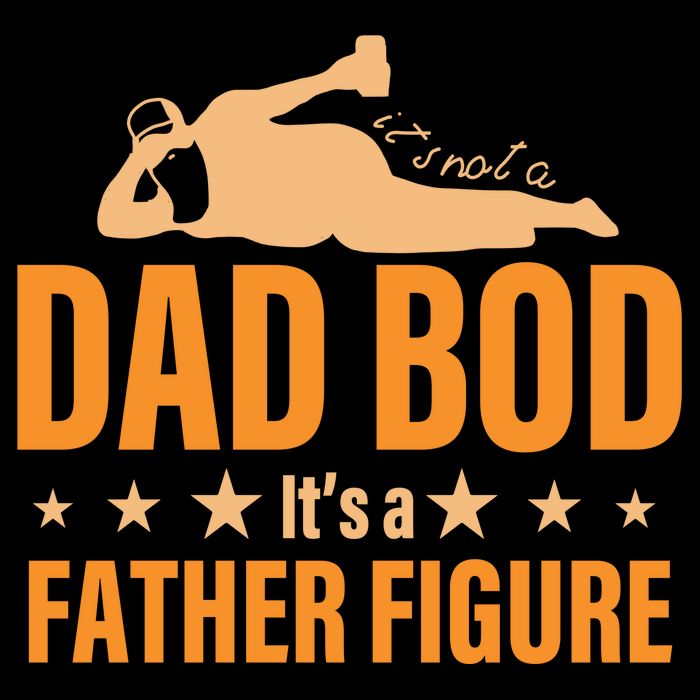 Dad Bod It's A Father Figure Funny  16oz Travel Tumbler