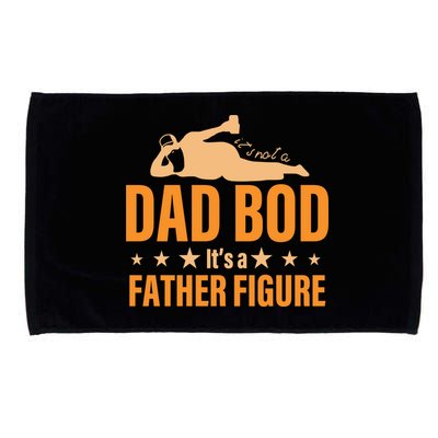Dad Bod It's A Father Figure Funny  Microfiber Hand Towel