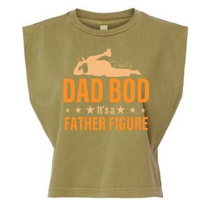 Dad Bod It's A Father Figure Funny  Garment-Dyed Women's Muscle Tee