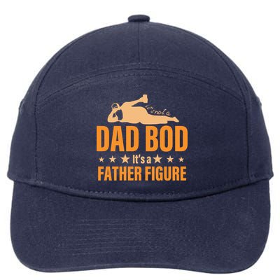 Dad Bod It's A Father Figure Funny  7-Panel Snapback Hat