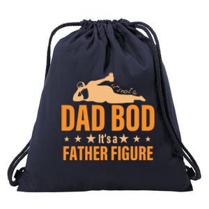 Dad Bod It's A Father Figure Funny  Drawstring Bag