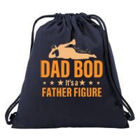 Dad Bod It's A Father Figure Funny  Drawstring Bag