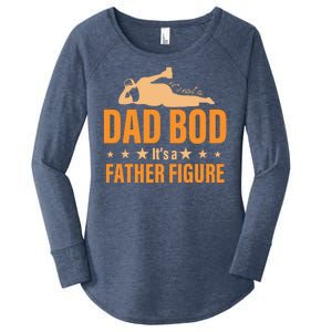 Dad Bod It's A Father Figure Funny  Women's Perfect Tri Tunic Long Sleeve Shirt