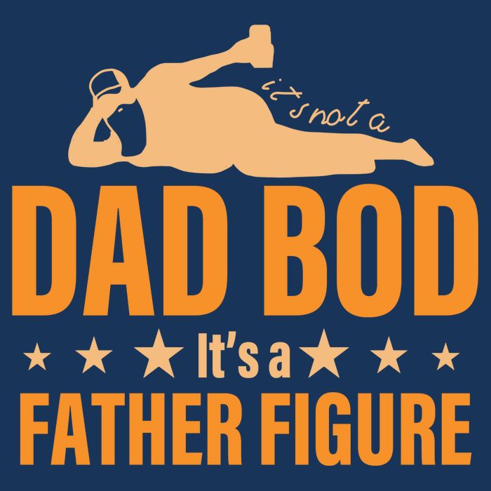 Dad Bod It's A Father Figure Funny  Flatbill Hat