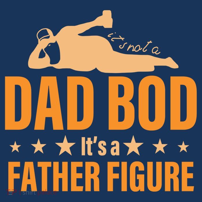 Dad Bod It's A Father Figure Funny  16 in Basic Backpack