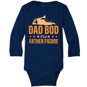 Dad Bod It's A Father Figure Funny  Baby Long Sleeve Bodysuit