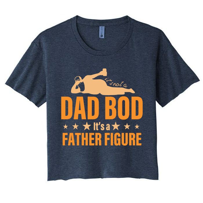Dad Bod It's A Father Figure Funny  Crop Top