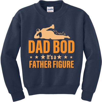 Dad Bod It's A Father Figure Funny  Kids Sweatshirt