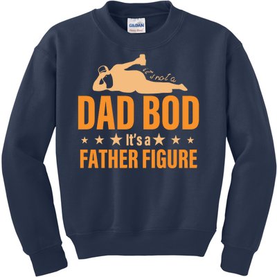 Dad Bod It's A Father Figure Funny  Kids Sweatshirt