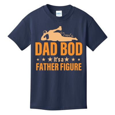 Dad Bod It's A Father Figure Funny  Kids T-Shirt