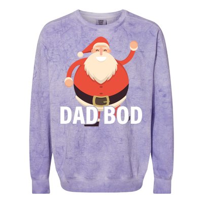 Dad Bod Santa Claus Christmas Colorblast Crewneck Sweatshirt