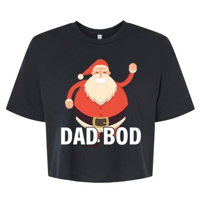 Dad Bod Santa Claus Christmas Bella+Canvas Jersey Crop Tee