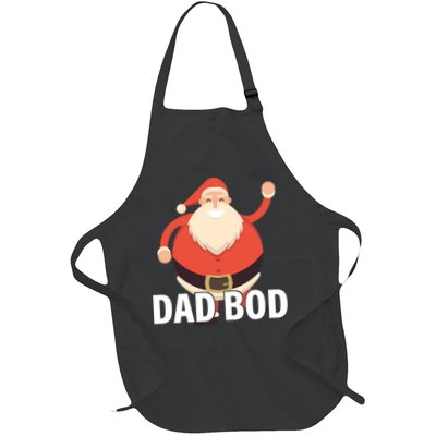 Dad Bod Santa Claus Christmas Full-Length Apron With Pockets