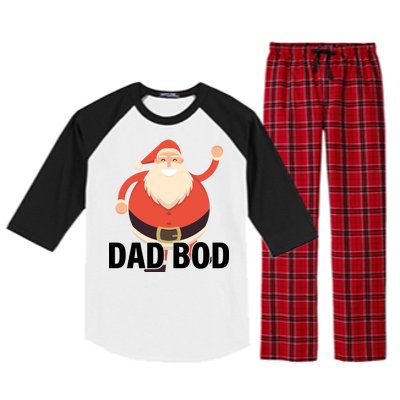 Dad Bod Santa Claus Christmas Raglan Sleeve Pajama Set