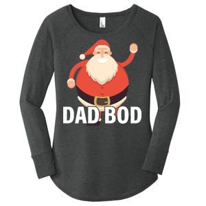 Dad Bod Santa Claus Christmas Women's Perfect Tri Tunic Long Sleeve Shirt