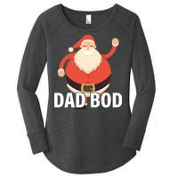 Dad Bod Santa Claus Christmas Women's Perfect Tri Tunic Long Sleeve Shirt