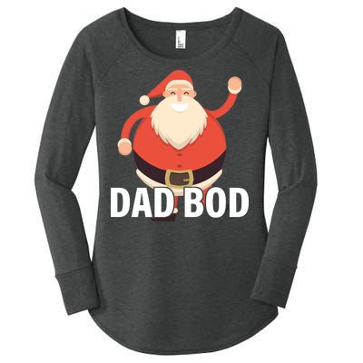 Dad Bod Santa Claus Christmas Women's Perfect Tri Tunic Long Sleeve Shirt