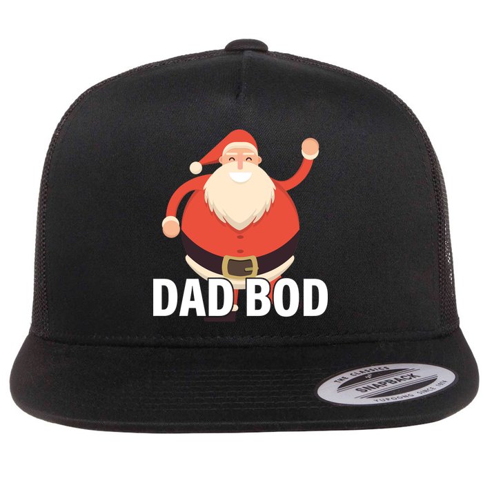 Dad Bod Santa Claus Christmas Flat Bill Trucker Hat