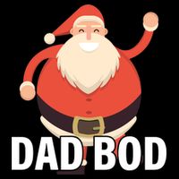 Dad Bod Santa Claus Christmas Cooling Performance Long Sleeve Crew