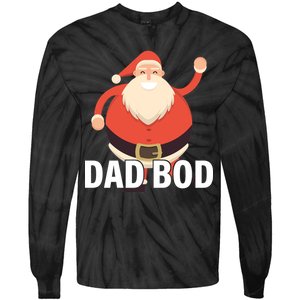 Dad Bod Santa Claus Christmas Tie-Dye Long Sleeve Shirt