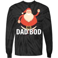 Dad Bod Santa Claus Christmas Tie-Dye Long Sleeve Shirt