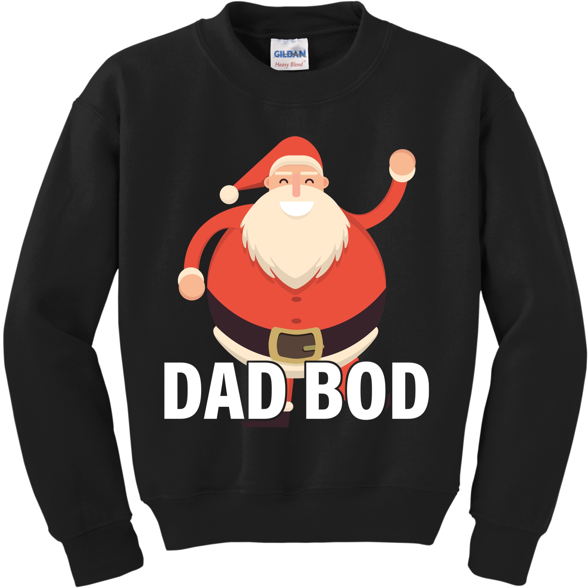Dad Bod Santa Claus Christmas Kids Sweatshirt
