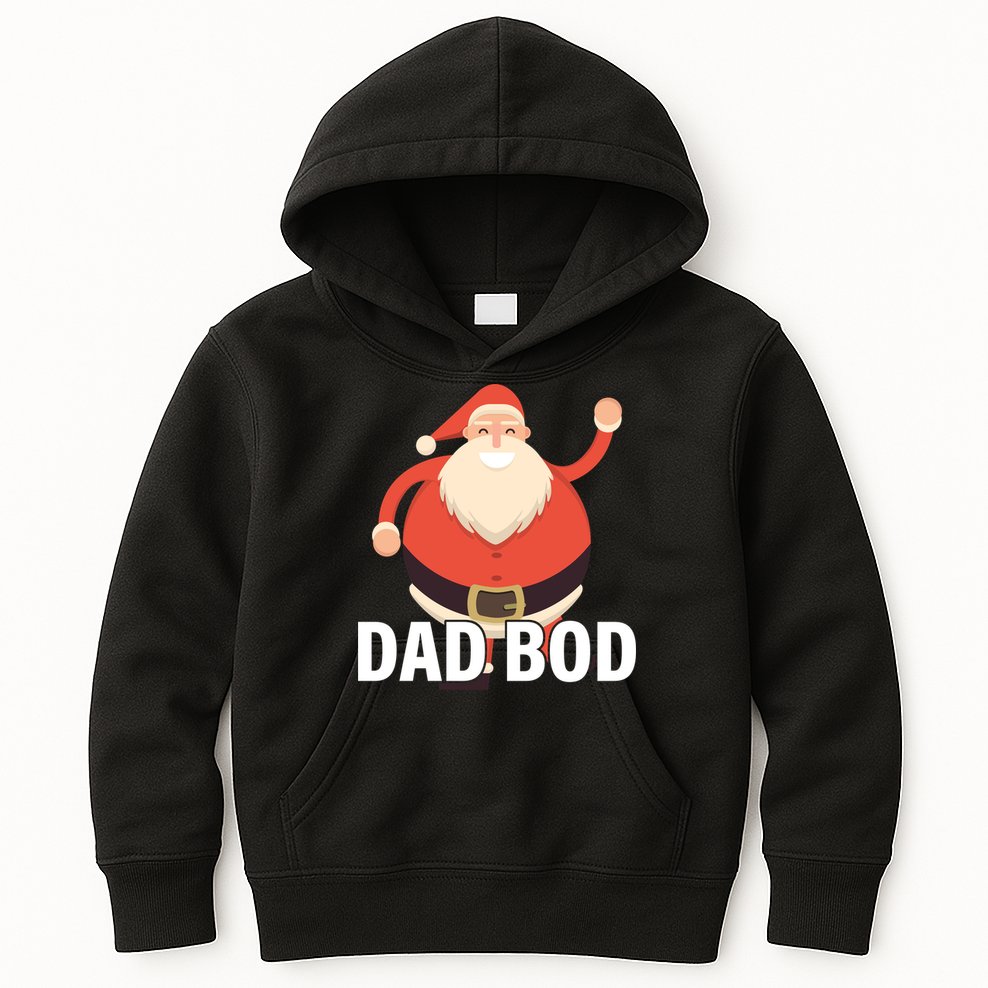 Dad Bod Santa Claus Christmas Kids Hoodie
