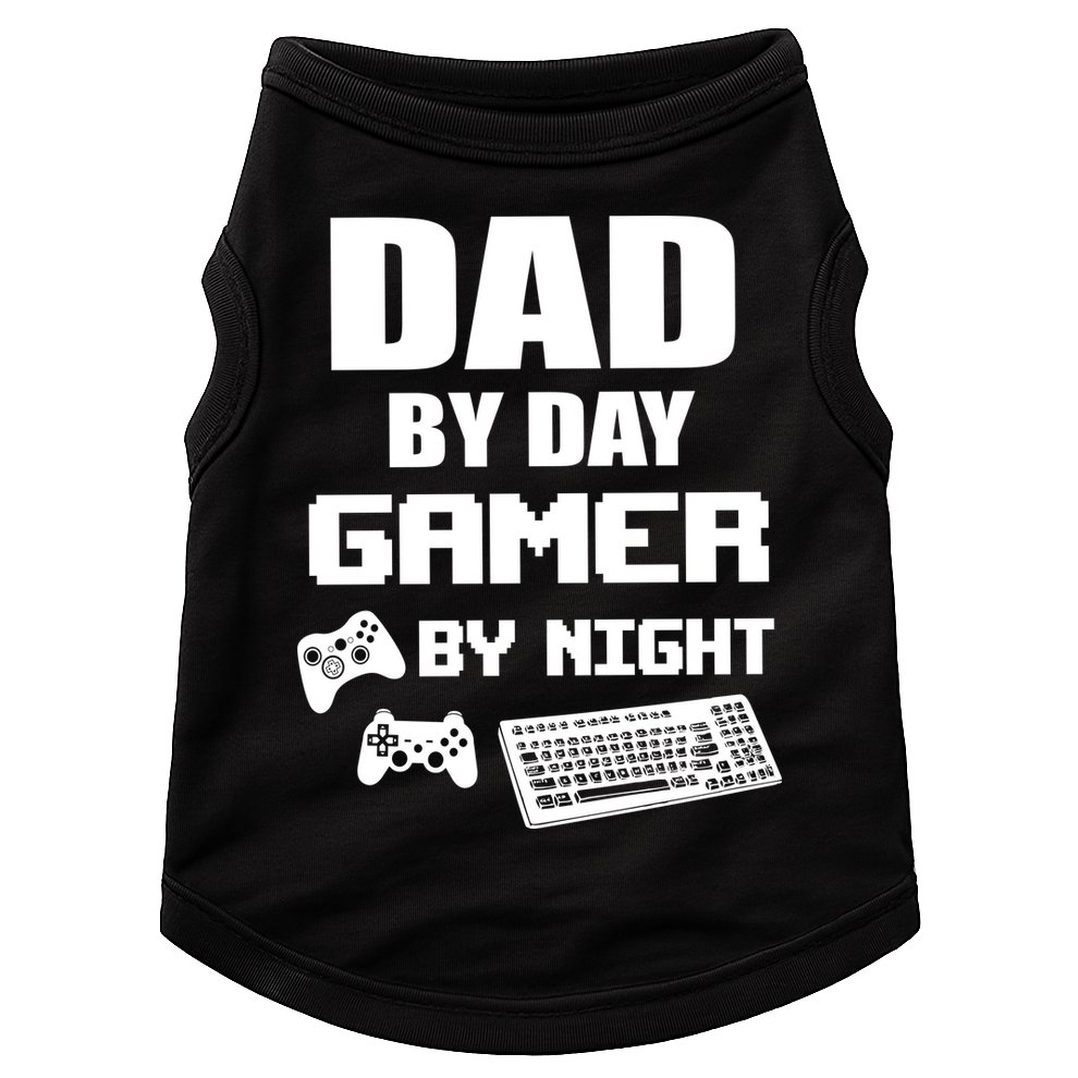Dad By Day Gamer By Night Doggie Tank