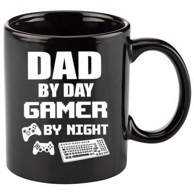 Dad By Day Gamer By Night 11oz C Handle Ceramic Mug