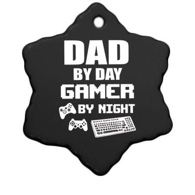 Dad By Day Gamer By Night Ceramic Star Ornament