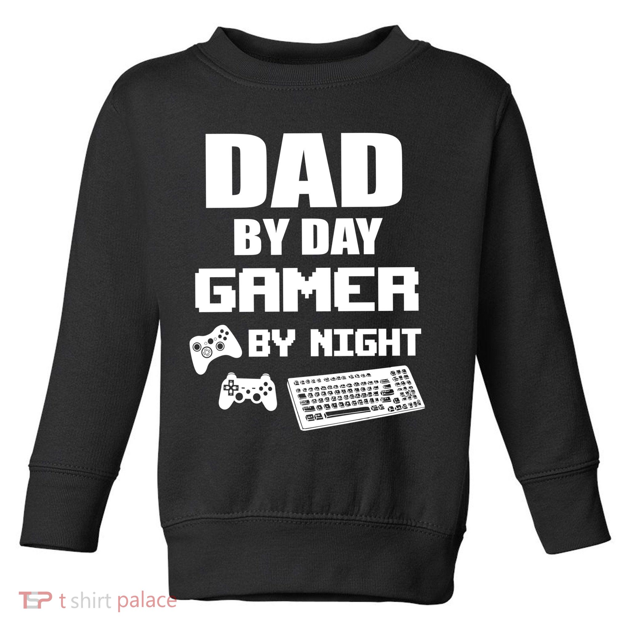 Dad By Day Gamer By Night Toddler Sweatshirt