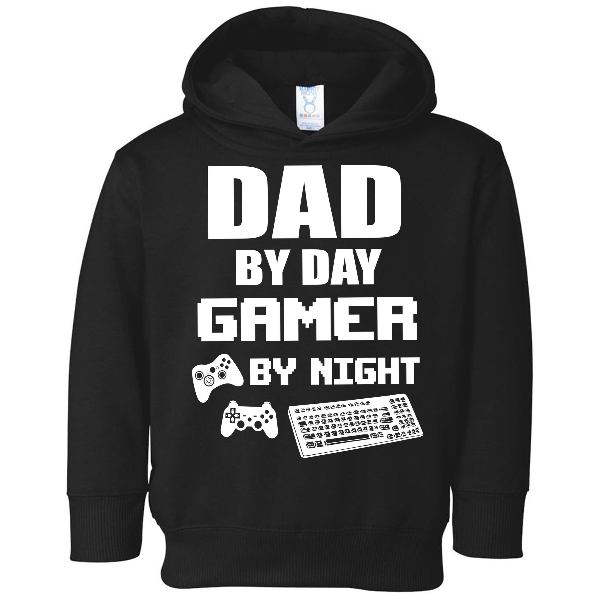Dad By Day Gamer By Night Toddler Hoodie