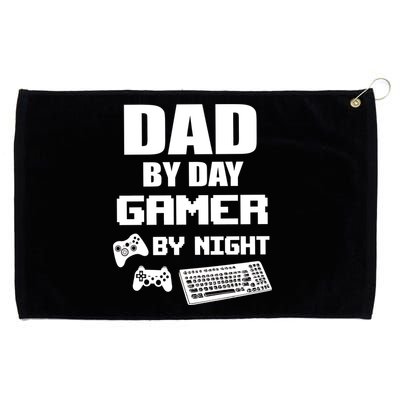 Dad By Day Gamer By Night Grommeted Golf Towel