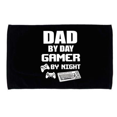 Dad By Day Gamer By Night Microfiber Hand Towel