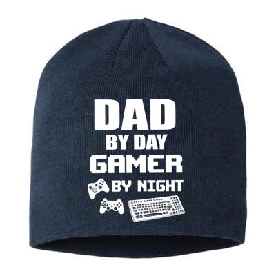 Dad By Day Gamer By Night Sustainable Beanie