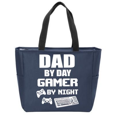 Dad By Day Gamer By Night Zip Tote Bag