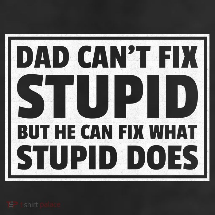 Dad Can't Fit Stupid But He Can What Stupid Does Beanie