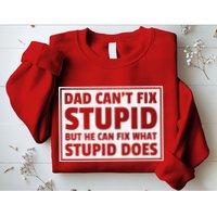 Dad Can't Fit Stupid But He Can What Stupid Does Sweatshirt
