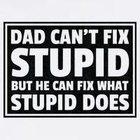 Dad Can't Fit Stupid But He Can What Stupid Does Garment-Dyed Sweatshirt