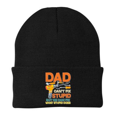 Dad Can't Fix Stupid But He Can Fix What Stupid Does Beanie