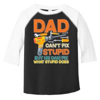Dad Can't Fix Stupid But He Can Fix What Stupid Does Toddler Fine Jersey T-Shirt