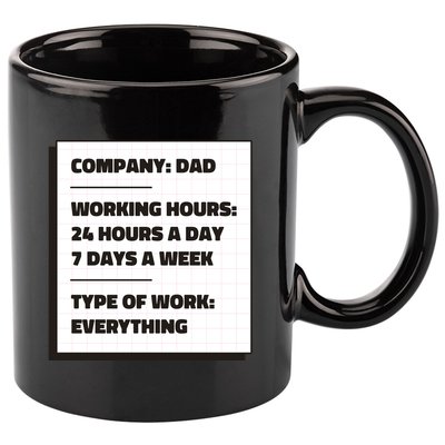 Dad Company 11oz C Handle Ceramic Mug