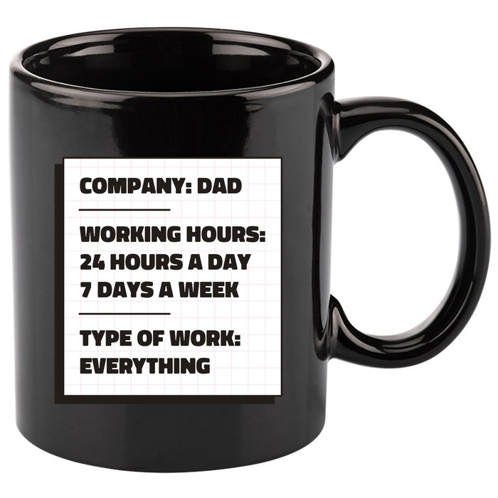 Dad Company 11oz C Handle Ceramic Mug