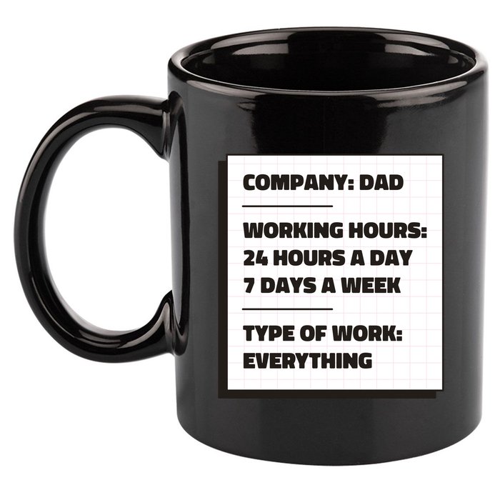 Dad Company 11oz C Handle Ceramic Mug