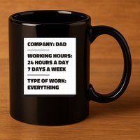 Dad Company 11oz C Handle Ceramic Mug