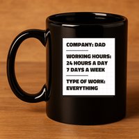 Dad Company 11oz C Handle Ceramic Mug