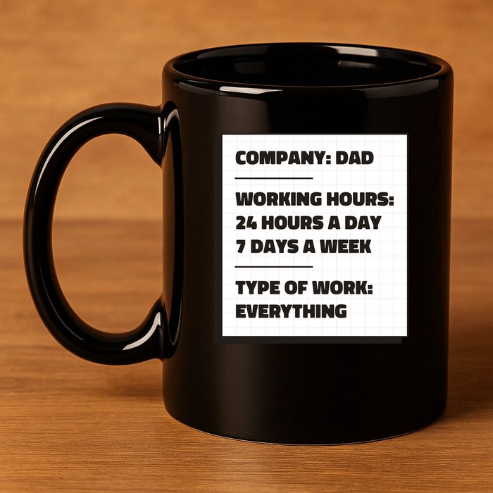 Dad Company 11oz C Handle Ceramic Mug